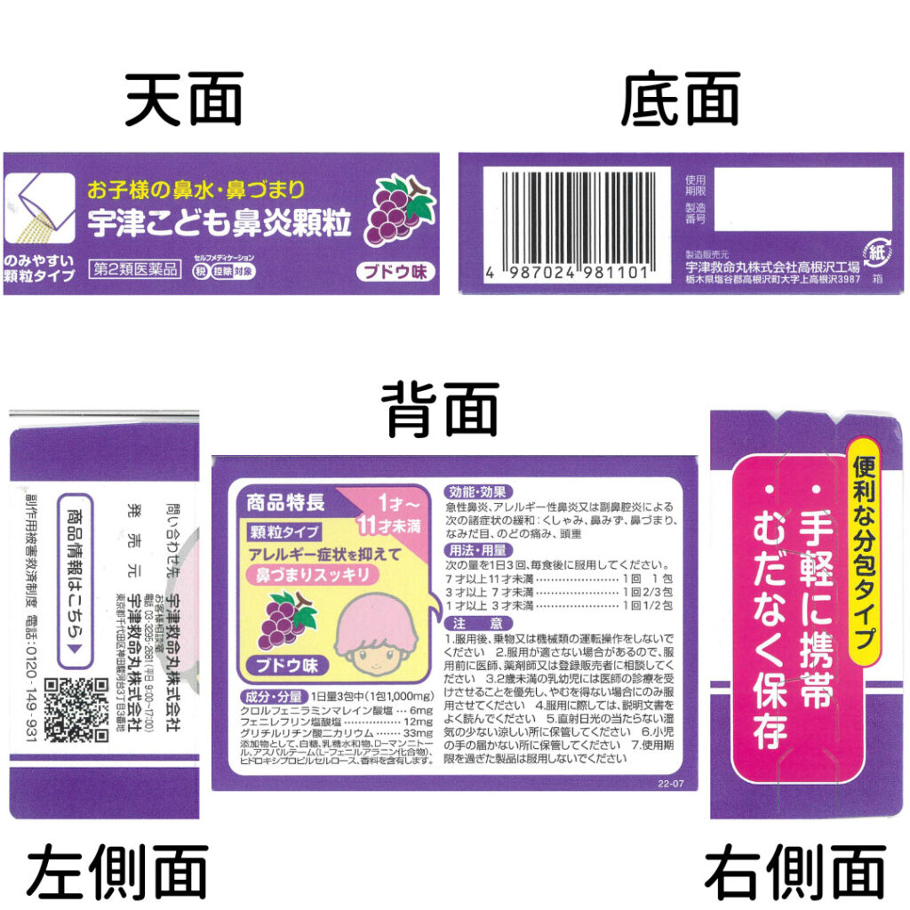 鼻炎顆粒多面画像