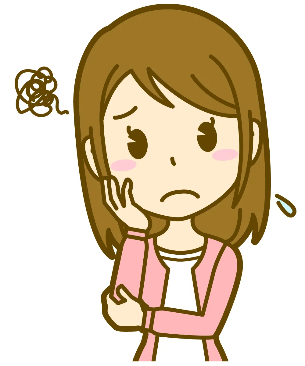 困り果てた母親